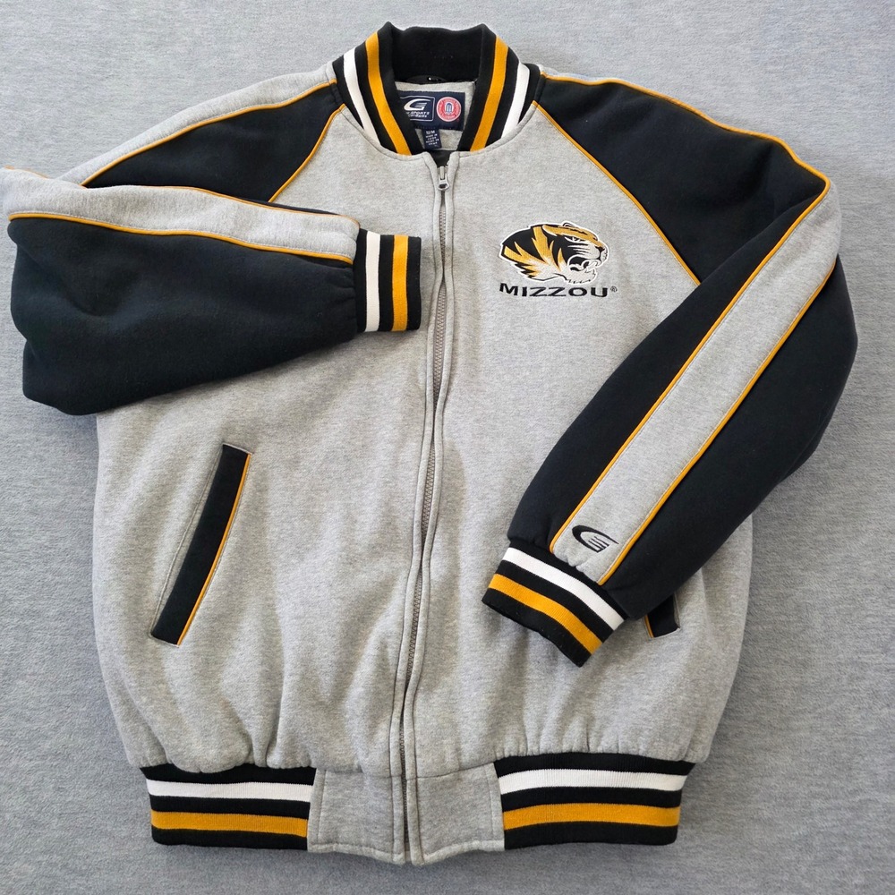 G-III Sports Carl Banks Missouri Mizzou Tigers Varsity Bomber Jacket Mens Medium